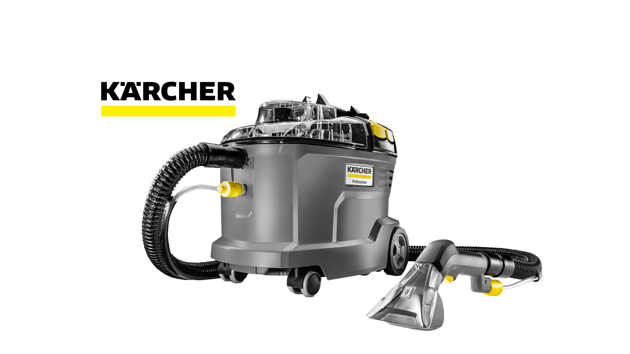 Kärcherin harmaa tekstiilipesuri